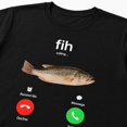 thumbnail image 3 of Funny Fish Calling Graphic T-Shirt – Humor Novelty Tee for Fishing Lovers, Unisex, 3 of 9