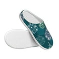 thumbnail image 3 of Fotbe whiter Snowflake balloons Pattern Women's Fuzzy Curly Fur Memory Foam Loafer Slippers Indoor Outdoor Slippers Winter Home Shoes-40/41, 3 of 7
