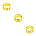 thumbnail image 1 of bedienty Knitting Rings Finger for Protection Thimble Adjustable Sewing Loop Specially-designed Crochet Tools for Home Yarn Crafts Thicken Fu Gold Ring 3Set, 1 of 6