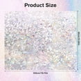 thumbnail image 5 of VEGCOO Static Cling Privacy Window Film with 3D Laser Embossed Pattern (Moon, 31.5"x78.7") - Non-Adhesive, UV Blocking, Easy Install for Bathroom, Bedroom, Front Door, 5 of 7