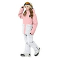 thumbnail image 1 of Conjunto de dos piezas de poliéster para niñas, con capucha y manga larga, para invierno, grueso, impermeable, resistente al viento y cálido, con capucha y pantalones de manga larga., 1 of 8