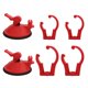 thumbnail image 4 of Clip de fijación de varilla de calentamiento para pecera, Clips de ventosas para calentador de acuario, ventosa para lámpara de buceo para pecera , Rojo, 4 of 7