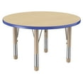 thumbnail image 1 of ECR4Kids 36in Round Everyday T-Mold Adjustable Activity Table Maple/Blue/Sand - Chunky Leg, 1 of 4