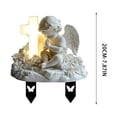thumbnail image 3 of PEIBang 7.9 Inch Acrylic Garden Stake Decor,2D Flat Angel Ground Plug Ornament for Outdoor Yard Lawn Patio and Courtyard Decoration, 3 of 6