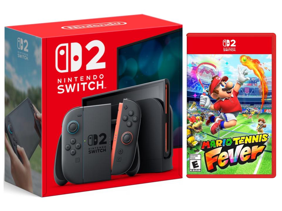Nintendo Switch 2 Bundle with Mario Tennis Fever