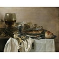 thumbnail image 3 of Pieter Claesz 14x12 Black Modern Framed Museum Art Print Titled - Still Life with a Fish (1647), 3 of 5