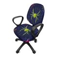 thumbnail image 5 of Chririnla Halloween Office Chair Covers with Spider Print, 2 Piece Stretchable Removable Non Slip Covers for High Back Boss Chair, 5 of 8