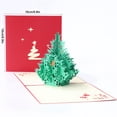 thumbnail image 3 of Bangcool Christmas Card 3D Hollow-out Christmas Tree Pop up Card Holiday Greeting Card, 3 of 9