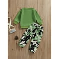 thumbnail image 4 of Jxzom Kids Toddler Girls Clothes 1T 2T 3T 4T 5T Fall Outfits Baby Pullover Sweatshirt + Camouflage Pants Set, 4 of 8