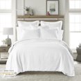 thumbnail image 2 of Levtex Home - 100 % Lin - Euro Sham - Lin Lavé - Blanc - Taille Sham (26x26 Po), Sans Insert, 2 of 3