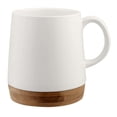 thumbnail image 2 of Paquete con 10 piezas de Taza cerámica mate con base bambú elegante 16 Oz blanco 10 x 11, 2 of 5