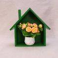thumbnail image 1 of Milisten Small Shelf Unit Wood House Shape Display Box for Office Students 1Pack, 1 of 8