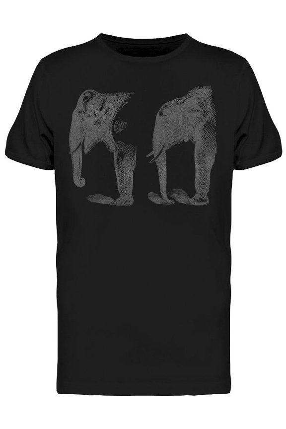 Vintage Design, Elephants T-Shirt Men -Image by Shutterstock, Male Small