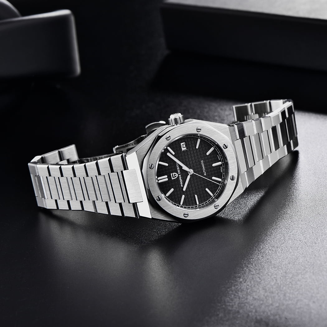 PAGANI DESIGN Automatic Men's Watches Mechanical Stainless Steel Waterproof Wrist Watch for Men NH35A Movt Synthetic Sapphire Glass PD1673