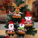 thumbnail image 1 of Adornos navideños, Juego de 4 colgantes para árbol de Navidad: muñeco de nieve anciano, colgante decorativo de poliéster., 1 of 8