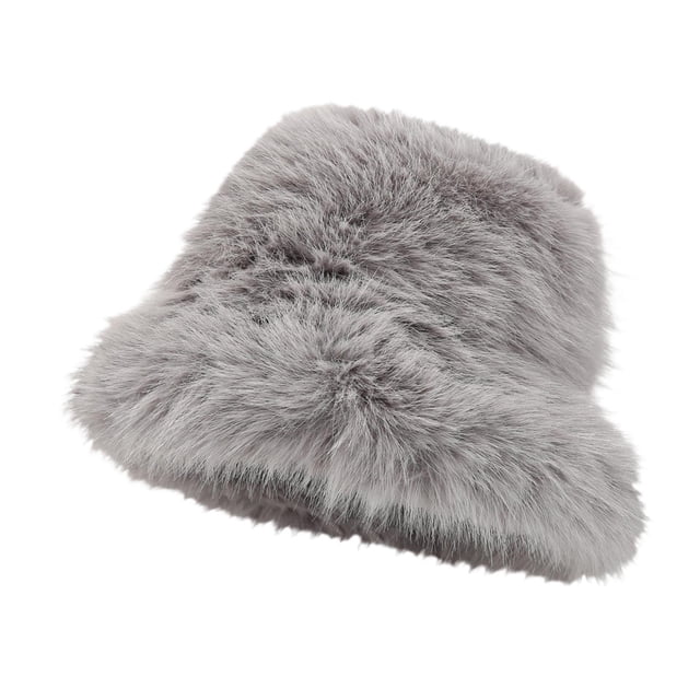 GUOOL Chapeau de Pêcheur pour Femmes Confortable et Chaud pour Randonnée en Plein Air Temps Froid Gris