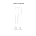 thumbnail image 3 of Expert Brand Women's Activewear Workout 7/8 Leggings, Charcoal, XL, 3 of 4