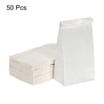 thumbnail image 3 of Bolsas de papel Uxcell Bolsas de papel blanco para supermercado 1lb 3.5x2.2x6.7 pulgadas 60g para dulces y bocadillos, paquete de 50, 3 of 7