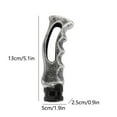 thumbnail image 3 of Oefntac Gear Lever Aluminum Alloy Metal Gear Lever Car Modification Extended Decorative Wave Stick Head, 3 of 6