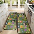 thumbnail image 4 of Kitchen Rugs Sets Of 2,Pioneer Flower Floral Print Pattern Anti Fatigue Kitchen Mat Rugs Non Slip Washable,Decorative Kitchen Floor Mats for Kitchen,Sink,Laundry,17"x47"+17"x47", 4 of 5