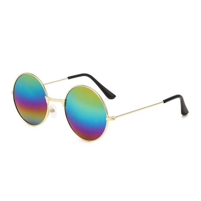Gafas de sol de rendimiento para el día del niño Gafas de sol retro redondas reflectantes para niños Gafas de sol Little Monk