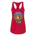 thumbnail image 3 of Words Of Character Strong Black Woman Ethnic Ladies Racerback Tank Top, Red, Small, 3 of 5