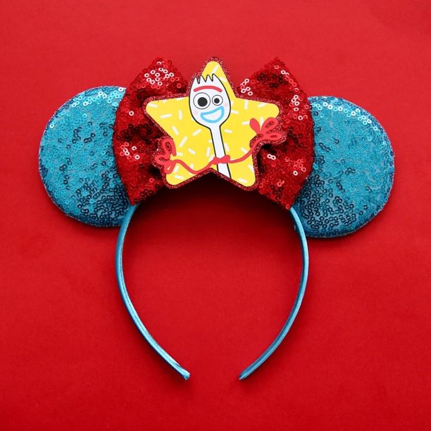 Diadema De Oreja De Mickey Minnie Winnie the Pooh Disfraz De Orejas De Lentejuelas Cosplay Adultos Niños Halloween Regalo