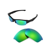 Walleva Emerald Polarized Replacement Lenses for Oakley Flak Jacket Sunglasses