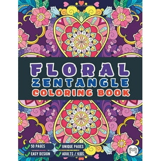 50 Blooming Mirrors Coloring Book Adults Graphic by Design Shop
