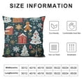 thumbnail image 5 of Nawypu  Holiday Christmas Cookies Linen Throw Pillow Covers Cushion Case Button Vintage Farmhouse Pillowcase for Sofa Couch Bed, 5 of 5