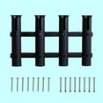 thumbnail image 3 of S SERENABLE Fishing Rod Holders 4 Tubes Boat Rod Holder Pole Racks Side-Mount -Off Tube for Black, 3 of 7