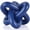 Blue, variant on Knot Statue, Three Knot Sculpture Home Decor Accents, Knot Sculptures and Statues for Rustic Coffee Table