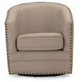 thumbnail image 3 of Bowery Hill Swivel Accent Chair in Beige, 3 of 5