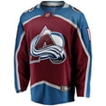 thumbnail image 2 of Men's Fanatics Brock Nelson Burgundy Colorado Avalanche Home Breakaway Jersey, 2 of 3