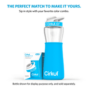 Cirkul Chill Sleeve & Comfort-Grip Lid for 22oz Bottle, Blue