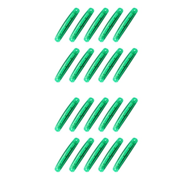 Kenally 10X Luz indicadora Lámpara lateral Suministros para automóviles Instalación práctica multicolor Mantenga las luces de señal Verde 2piezas