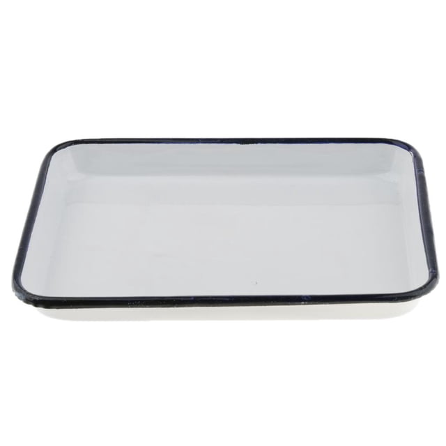 Plateau de Service, Rectangulaire, Assiette, Porcelaine, Service, Assiette de Salle à Manger, Blanc 20x30 cm