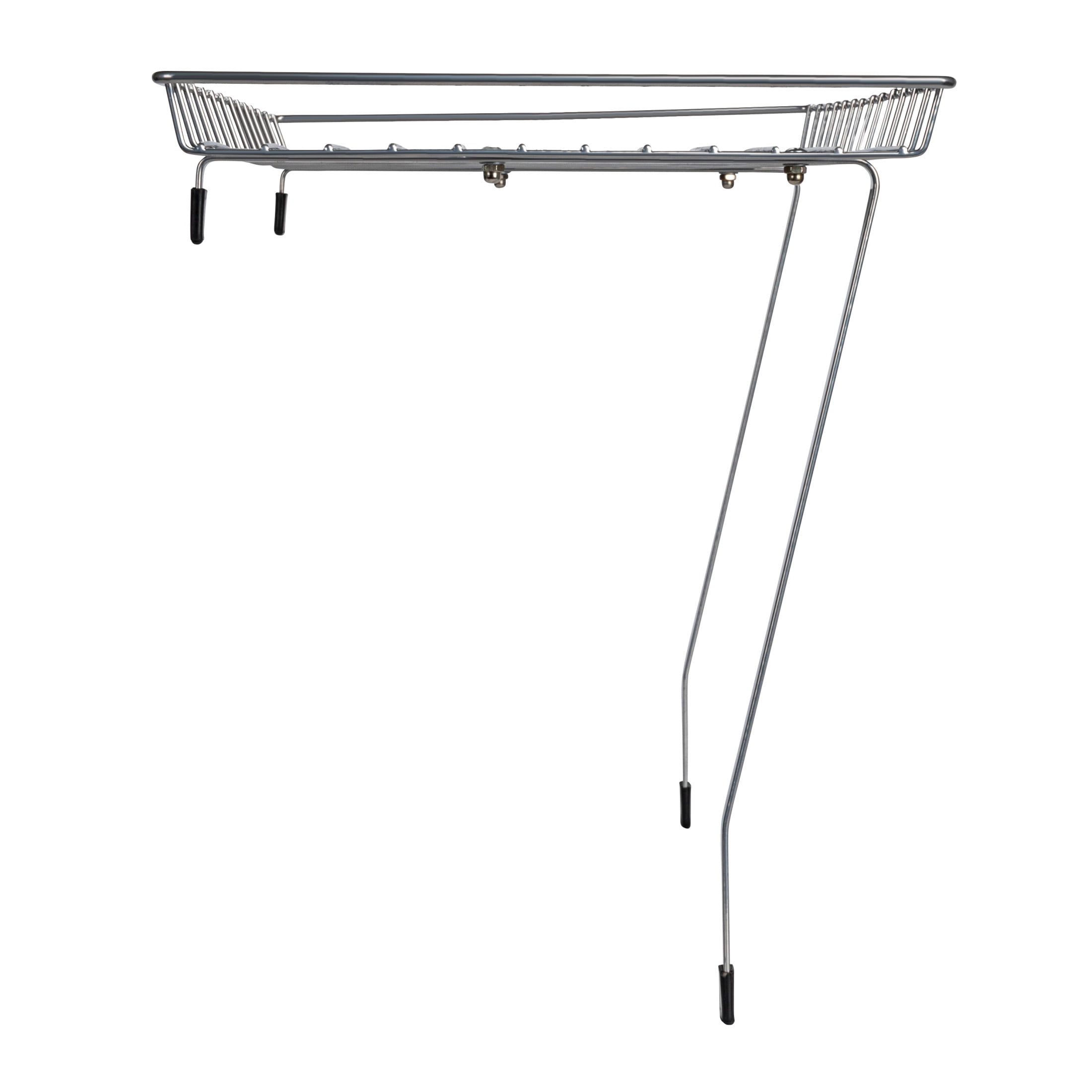 Household Essentials Rear Display Over-The-Washer Storage Shelf to Organize and Store Laundry Room Supplies, Silver