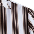 thumbnail image 4 of BOBOGOJP Chemise Classique à Manches Courtes pour Hommes, Coupe Ajustée, Manches Longues en Lin et Coton, Noir TTG, 4 of 5