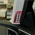 thumbnail image 4 of Real Bright Soft Car Interior Carbon Fiber Sticker DecorationRed Carbon Fiber A-pillar Air Vent Outlet Cover For Infiniti Q50 Q60Auto Car Protection Interior Accessories, 4 of 8