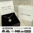 thumbnail image 3 of Cate & Chloe Sunny 18k White Gold Plated Pendant Necklace with Swarovski Crystals Gift for Women, 3 of 8