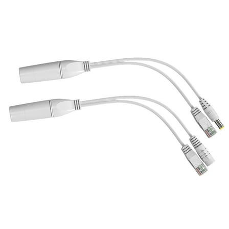 Passive PoE Injector and Splitter Ethernet Accessory Use with Security Camera