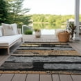 thumbnail image 6 of Addison Rugs Chantille Indoor/Outdoor Transitional Stripes Black Washable Rectangle Rug, 10' x 14', 6 of 6