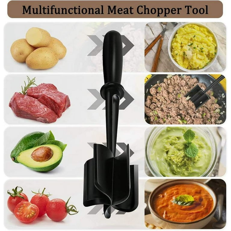 Meat Masher Kitchen Utensil, Hamburger Meat Chopper