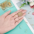 thumbnail image 3 of 1 caja de 80 ganchos para pendientes de acero inoxidable chapados en oro de 18 quilates con bucles, accesorios para pendientes franceses., 3 of 9
