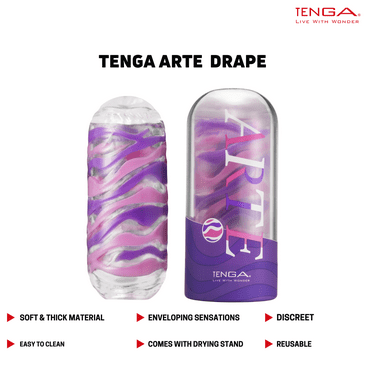 TENGA ARTE 02 DRAPE Reusable Male Masturbator Stroker