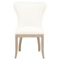 thumbnail image 2 of 19.75 Inches Fabric Padded Dining Chair, Set of 2, White, 2 of 5