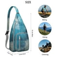thumbnail image 4 of Modern Abstract Sling Backpack - Clean Line Geometric Print Crossbody Bag, Fashionable Water-Resistant Daypack, 4 of 4