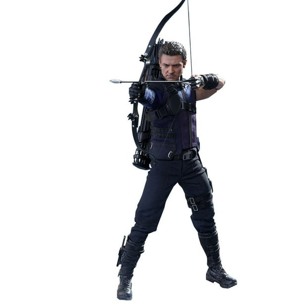 Hot Toys HT902684 – Figura Hawkeye In Scala 1:6 Da Captain America Civil War, Collezione Premium Con Arco E Frecce, Ant-Man Intercambiabile