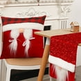 thumbnail image 6 of Christmas Chair Pillow - Red Doll Decor with Polyester Fleece for Sofa/Shelf (17.7in Square), 6 of 7